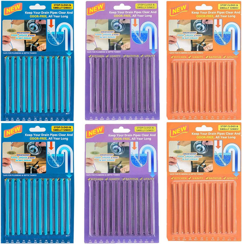 72pcs easy flow drain sticks - easy,